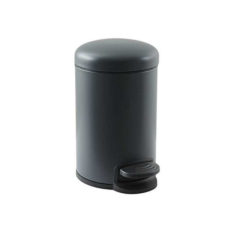  Poubelle de salle de bains 3l grise easy Sensea  - Sanifer Tamatave
