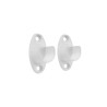  Lot de 2 support de barre de penderie d18 mm rond blanc 21 9 m  - Sanifer Tamatave