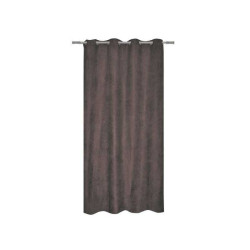  Rideau tamisant newmanchester suédine taupe l 140 x h 280 cm INSPIRE - Sanifer Tamatave
