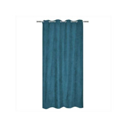  Rideau tamisant newmanchester suédine bleu l 140 x h 280 cm INSPIRE - Sanifer Tamatave