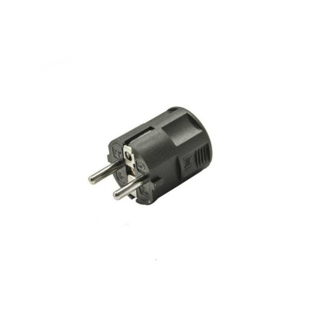  Fiche électrique mâle 2 pôles + terre connexion en haut 16 a noir  - Sanifer Tamatave