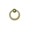  Bouton de meuble rond vieil or zamak h 36 x l 35 x p 13 mm  - Sanifer Tamatave