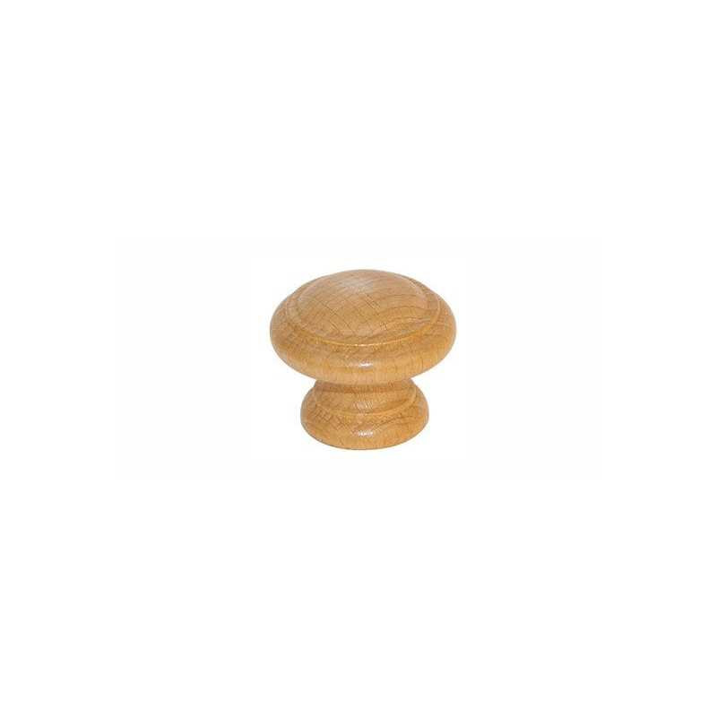  Bouton de meuble régence hêtre bois h 40 x l 40 x p 33 mm  - Sanifer Tamatave