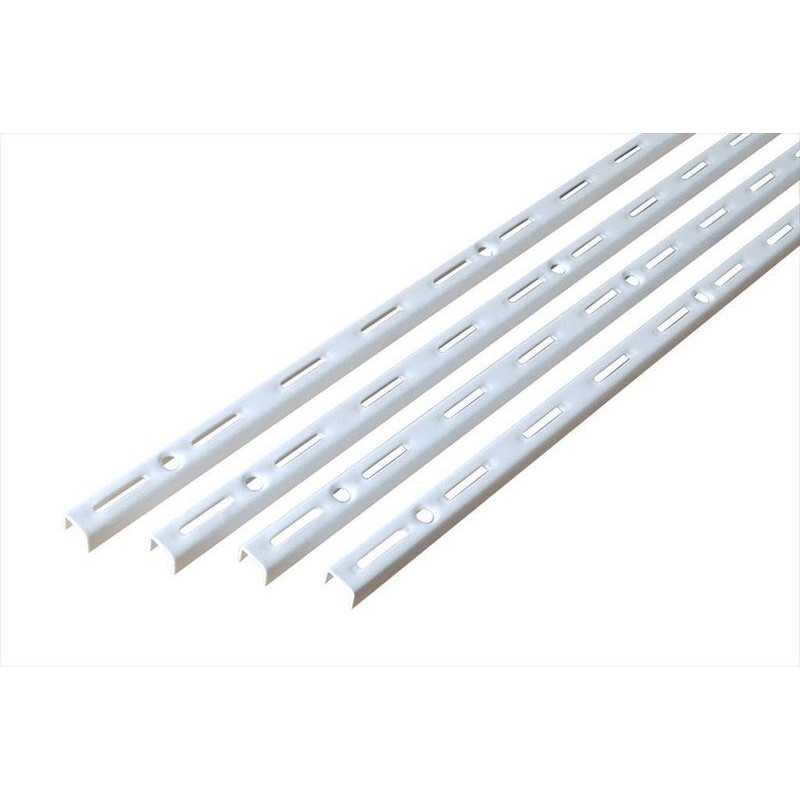  Lot de 4 crémaillères simples acier h 150 cm entraxe 50 mm SPACEO - Sanifer Tamatave