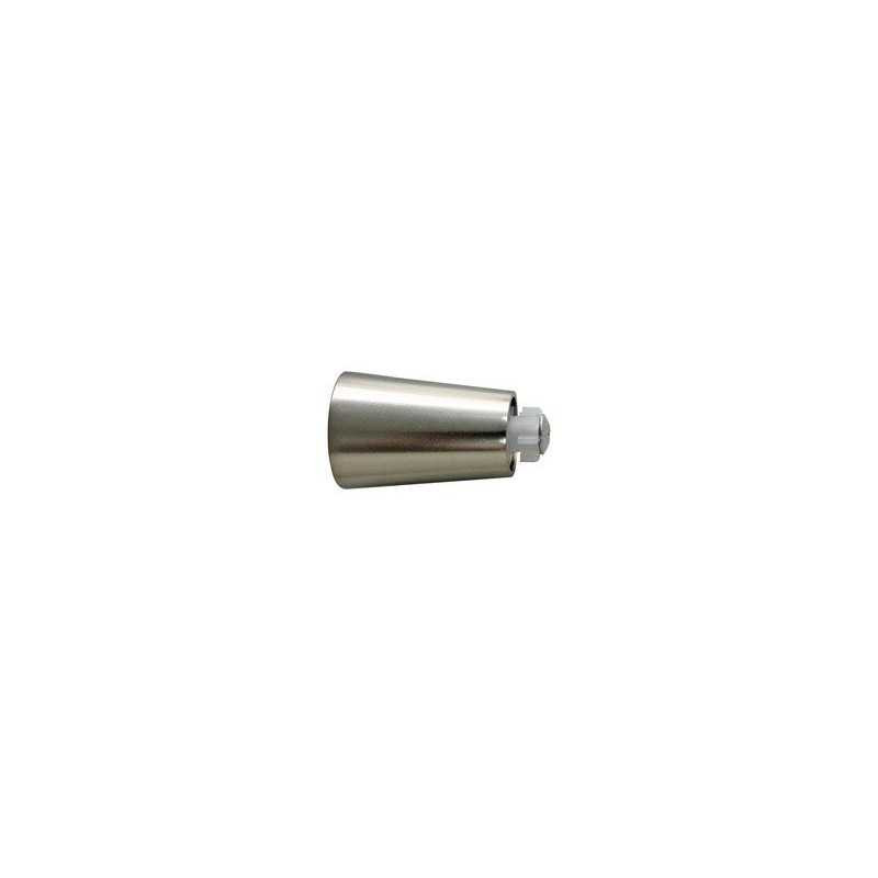  Lot de 2 embouts  grise - argent clair pour tringle à rideau diamètre 20 mm Inspire  - Sanifer Tamatave