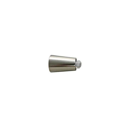  Lot de 2 embouts  grise - argent clair pour tringle à rideau diamètre 20 mm Inspire  - Sanifer Tamatave