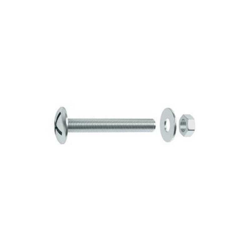 Lot de 15 boulons tête ronde acier zingué l.30 x diamètre 4 mm  Standers  - Sanifer Tamatave
