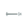  Lot de 15 boulons tête ronde acier zingué l.30 x diamètre 4 mm  Standers  - Sanifer Tamatave