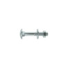  Lot de 4 boulons tête ronde et cou carré acier zingué l 80 x diamètre 8 mm  - Sanifer Tamatave