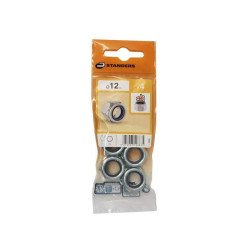  Lot de 4 écrous 6 pans acier diamètre 12 mm STANDERS - Sanifer Tamatave