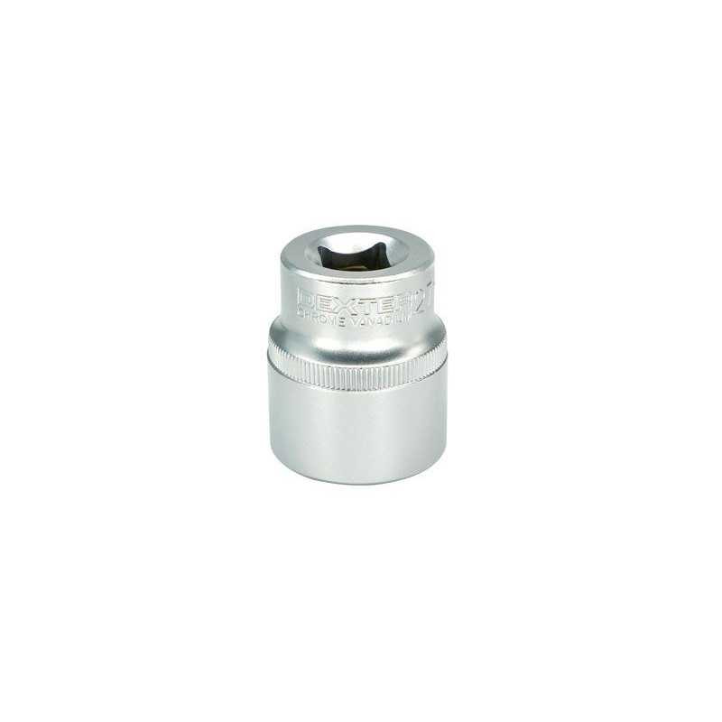  Douille 6 pans 1-2 en chrome vanadium diamètre  27 mm Dexter  - Sanifer Tamatave