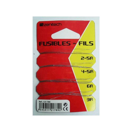  Fil fusible plomb 2-5a + 4-5a + 6a + 9a  - Sanifer Tamatave