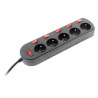  Multiprise filaire 5 prises noir zenitech  - Sanifer Tamatave