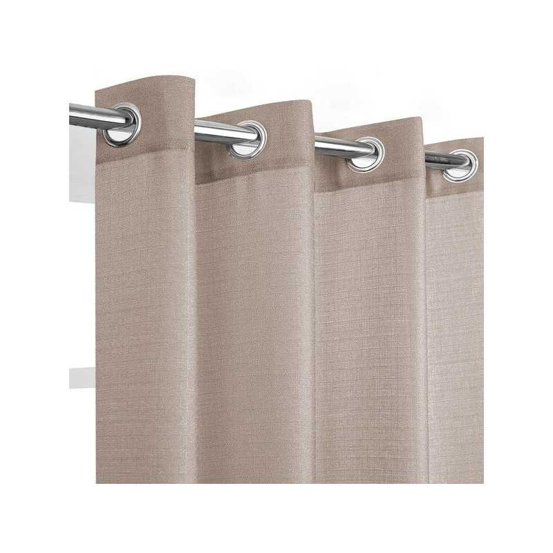 Rideau occultant thermique Dario, taupe  l.135 x H.260 cm  - Sanifer Tamatave