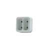  Biplite murale 2 prises 6a blanc  - Sanifer Tamatave