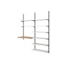 Crémaillère double acier h 150 cm entraxe 50 mm  - Sanifer Tamatave