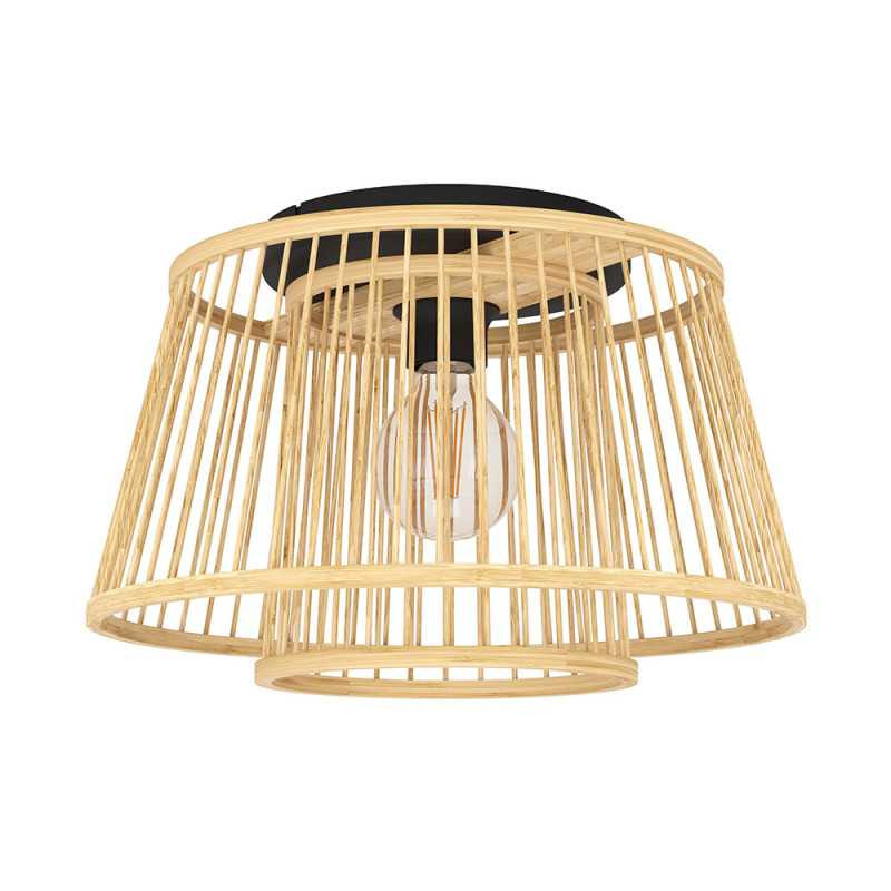  Plafonnier bois-nature hykeham E27 40w d380 h210 Eglo EGLO - Sanifer Tamatave