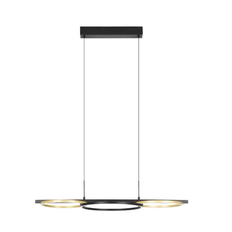  Suspension noir/doré led  Lanacera 2X12,5/15,5W L965 H150 EGLO - Sanifer Tamatave