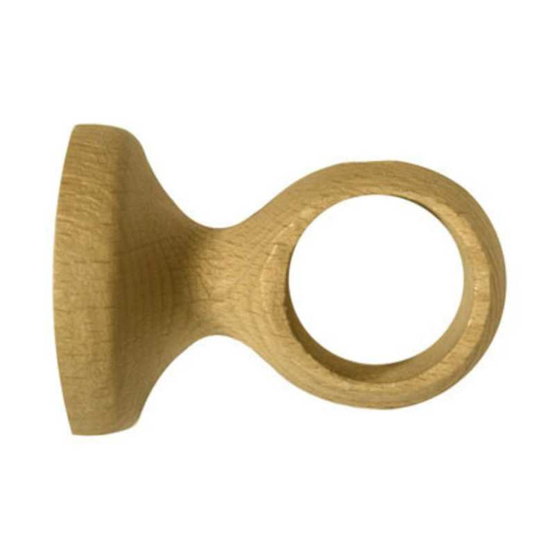  Support de tringle en bois chêne clair m&p d28  - Sanifer Tamatave