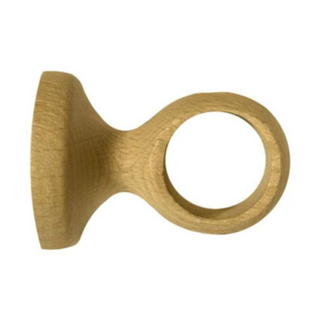  Support de tringle en bois chêne clair m&p d28  - Sanifer Tamatave