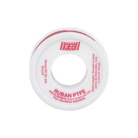  Ruban téflon haute densité 12mmx12m  - Sanifer Tamatave
