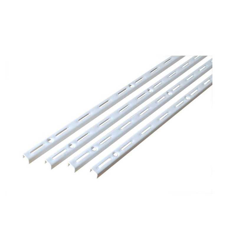  Lot de 4 crémaillère simple blanc e50 200cm  - Sanifer Tamatave
