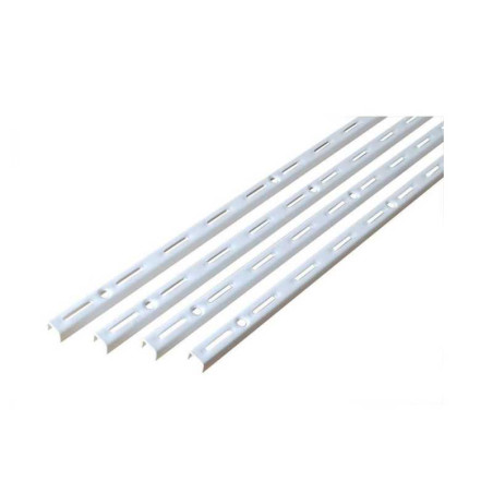  Lot de 4 crémaillère simple blanc e50 200cm  - Sanifer Tamatave