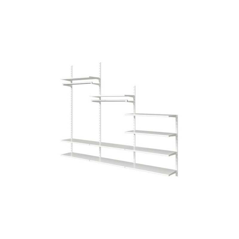  Crémaillère double blanc e50 100cm  - Sanifer Tamatave