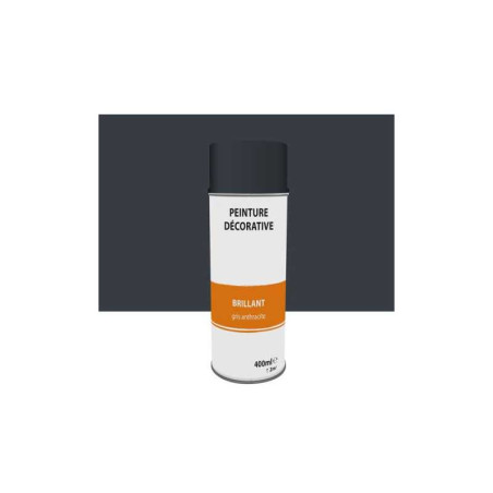  Peinture en bombe gris anthracite brillant 400  ml  - Sanifer Tamatave
