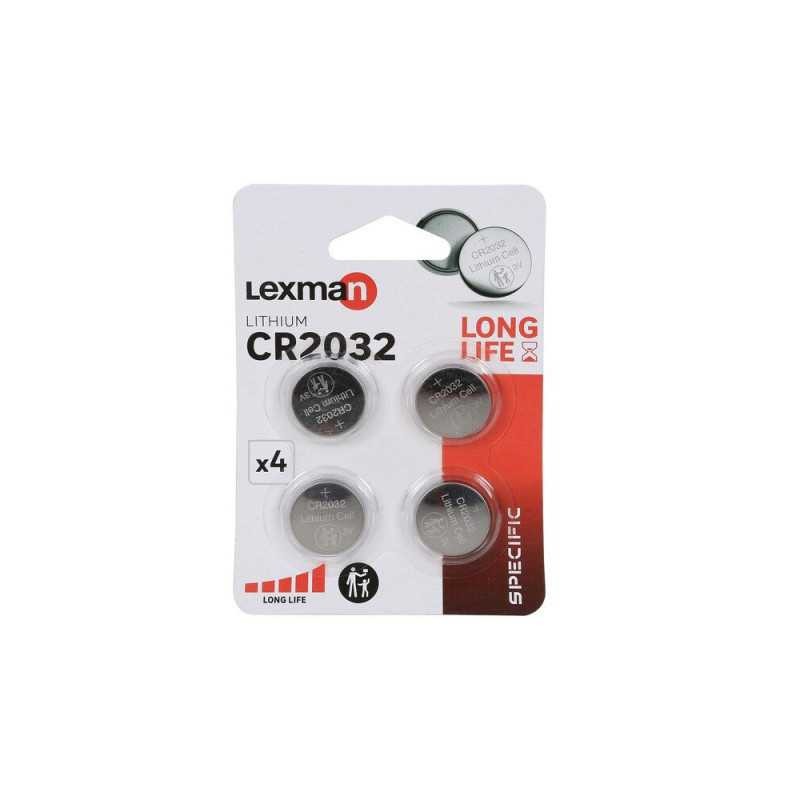  Lot de 4 piles bouton lithium cr2032 lexman  - Sanifer Tamatave