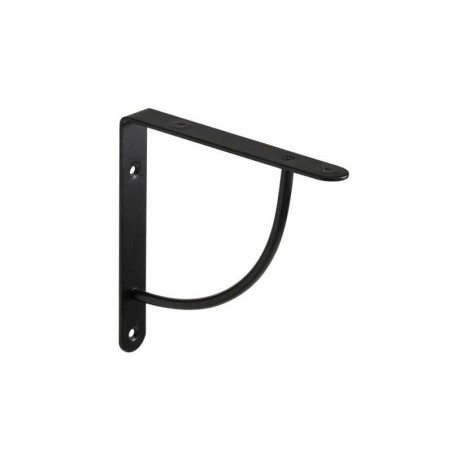  Equerre en acier peint bi bop h 18 x p 18 cm noir  - Sanifer Tamatave