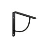  Equerre en acier peint bi bop h 18 x p 18 cm noir  - Sanifer Tamatave