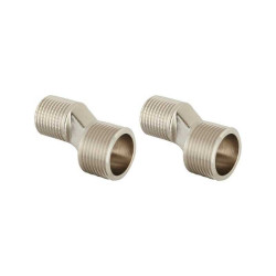  Lot de 2 raccords excentrés mâle - mâle 15 x 21-20 x 27 mm  - Sanifer Tamatave