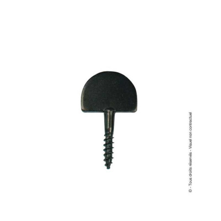  Butée de fermeture acier prépeint h 60 x l 36 x p 4 mm  - Sanifer Tamatave