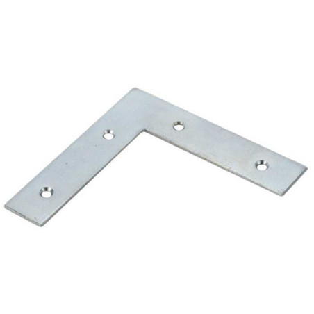  Equerre d'assemblage plate acier zingué  l 100 mm  - Sanifer Tamatave
