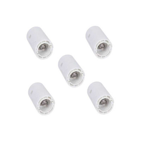  Lot de 5 douilles electriques automatique B22 polyamide blanc  - Sanifer Tamatave