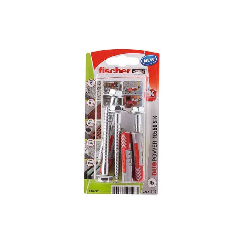  Chevilles Et Tirefonds Fischer, Diam.10 X L.50 Mm  - Sanifer Tamatave