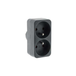  Biplite murale 2x16a gris zenitech  - Sanifer Tamatave