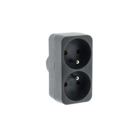  Biplite murale 2x16a gris zenitech  - Sanifer Tamatave