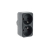 Biplite murale 2x16a gris zenitech  - Sanifer Tamatave