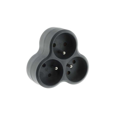  Triplite filaire 3 prises gris zenitech  - Sanifer Tamatave