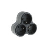  Triplite filaire 3 prises gris zenitech  - Sanifer Tamatave