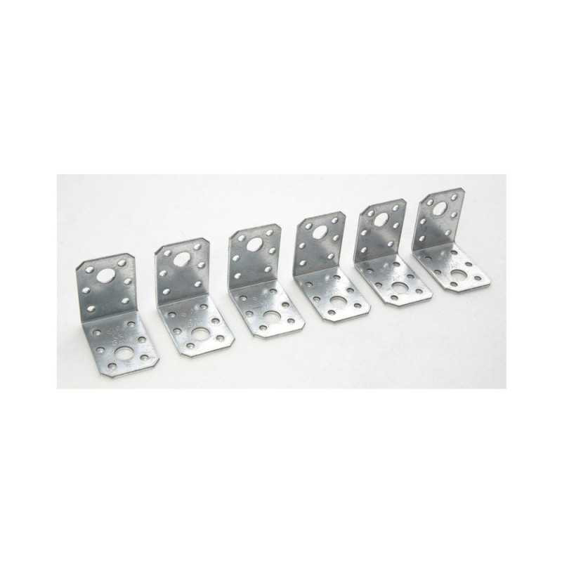  Lot de 6 équerres galvanisé 50x50x35 mm  - Sanifer Tamatave
