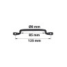  Poignée fil l  140 mm afbat acier noir mat  - Sanifer Tamatave