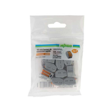  Lot de 10 bornes automatiques à levier 25 mmâ² pour rigide et souple zenitech  - Sanifer Tamatave
