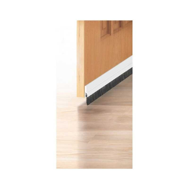 Bas de porte adhésif brosse axton l  100 cm blanc  - Sanifer Tamatave