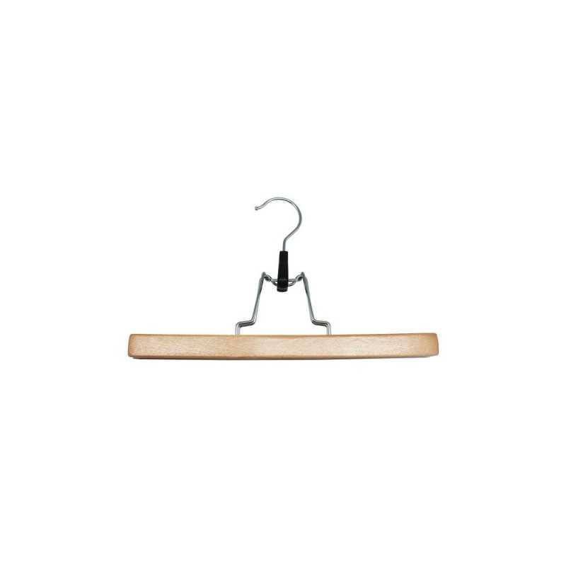  Cintre pantalon et jupe spaceo bois naturel h 16 1 x l 28 x p 2 2 cm  - Sanifer Tamatave