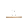  Cintre pantalon et jupe spaceo bois naturel h 16 1 x l 28 x p 2 2 cm  - Sanifer Tamatave