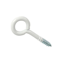 Lot de 8 pitons à visser acier epoxy blanc diamètre 3.5 x l.25 mm  Standers  - Sanifer Tamatave