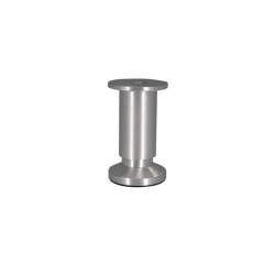  Pied de meuble cylindrique réglable en aluminium brossé gris  - Sanifer Tamatave